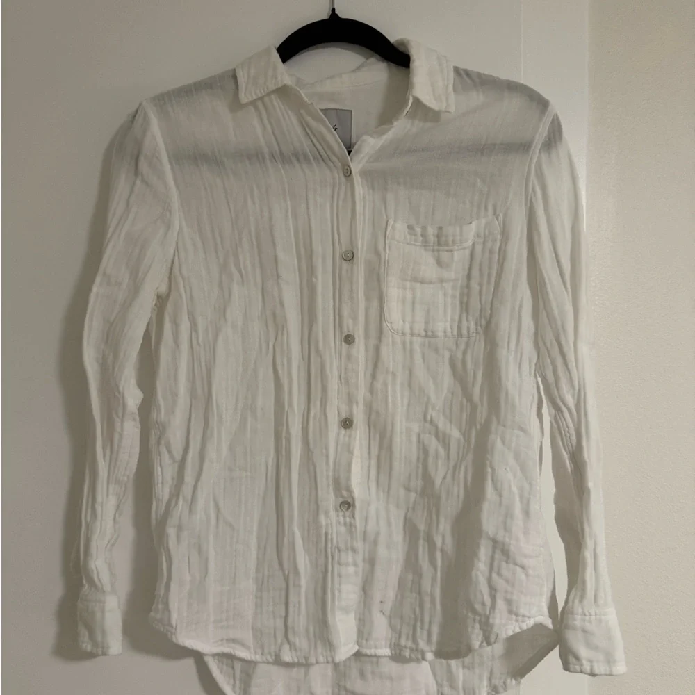 Rails White Button-Down Shirt - Picture 2 of 4